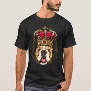 T-shirt Royal American Bulldog King Queen Princess Chien B