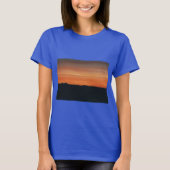T-shirt Royal Blue avec Sunset Design (Devant)