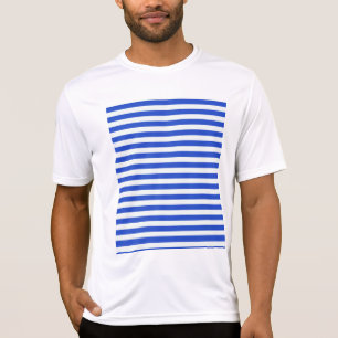 T-shirt Royal Blue Combination Stripes par Shirley Taylor
