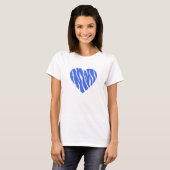 T-shirt Royal Blue Heart (Devant entier)
