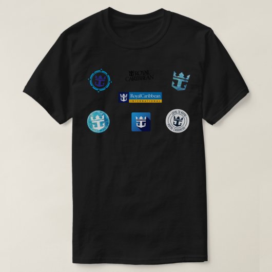 T-shirt Royal Caribbean Sticker Pack 5 - The Logo Sticker (Design devant)