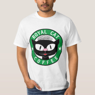 T-shirt ROYAL CAT COFFEE Logo Café Chat Noir