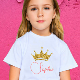 T-Shirt Royal célébration princesse rose