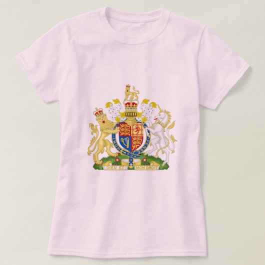 T-shirt Royal Coat of Arms of the United Kingdom UK T-Shi (Design devant)