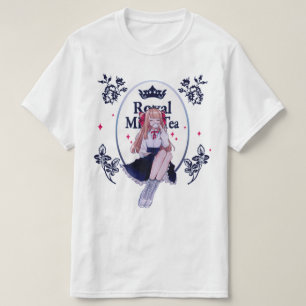 T-shirt royal de thé de lait