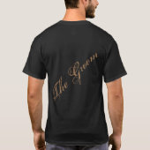 T-shirt Royal Golden Diamond Ring Monogram Groom (Dos)