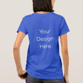 T-Shirt Royal Profond pour Femmes (Dos)