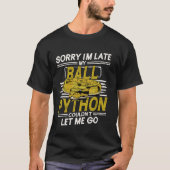 T-shirt Royal Python Masquer XL Care Snake Tank Hideout Ba (Devant)