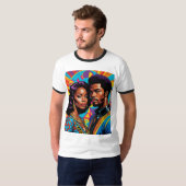 T-shirt Royal Roots Vibrant Afro Love (Devant entier)