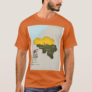 T-shirt Royaume de Belgique belle carte