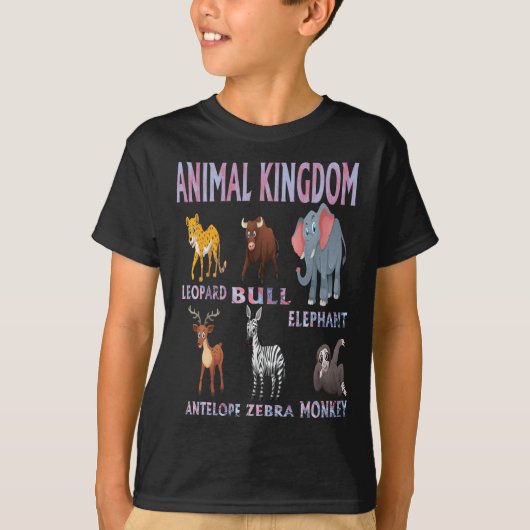 T-shirt Royaume des animaux (Devant)