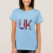 T-shirt Royaume-Uni Union Jack British Drapeau Typographie (Devant)