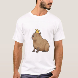 T-shirt Royauté du Capybara : Le Roi de la Détente.