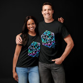 T-shirt RPG Crit AF | Holo Retro Tabletop Roleplayer Dice