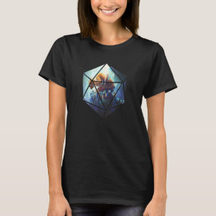 T-shirt Rpg Table Top Jeu Dragon Geometry Dice Jouer