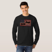 T-shirt Rq 4 Global Hawk drone militaire Uav drapeau améri (Devant entier)