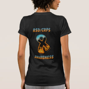 T-shirt RSD/CRPS SENSIBILISATION feu et ruban de glace