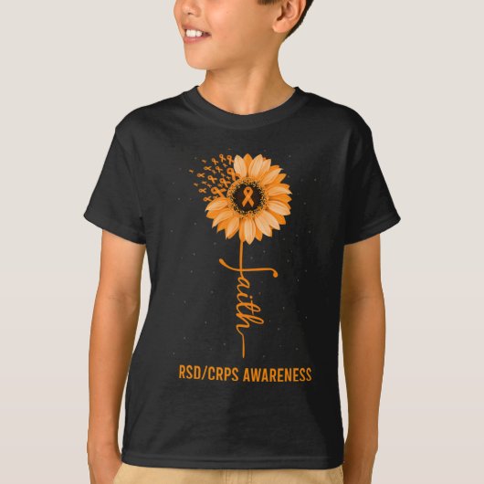 T-shirt RSD CRPS Sensibilisation Foi Fleur de marguerite R (Devant)
