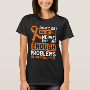 T-shirt RSD CRPS Sensibilisation Nerves Orange Ribbon
