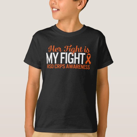 T-shirt RSD CRPS Sensibilisation Son combat est mon comple (Devant)