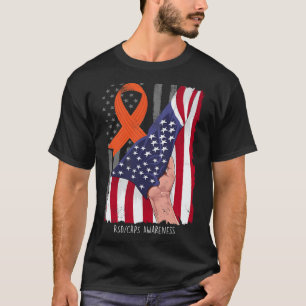 T-shirt Rsdcrc Sensibilisation Drapeau Vintage Américain O