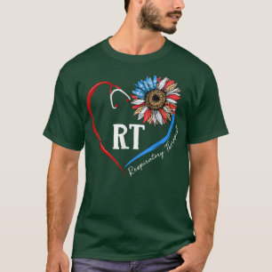 T-shirt RT Thérapeute Respiratoire Tournesol Stethoscope C