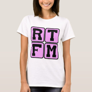 T-shirt RTFM Lisez L'Acronyme D'Élang Manuel D'Internet #