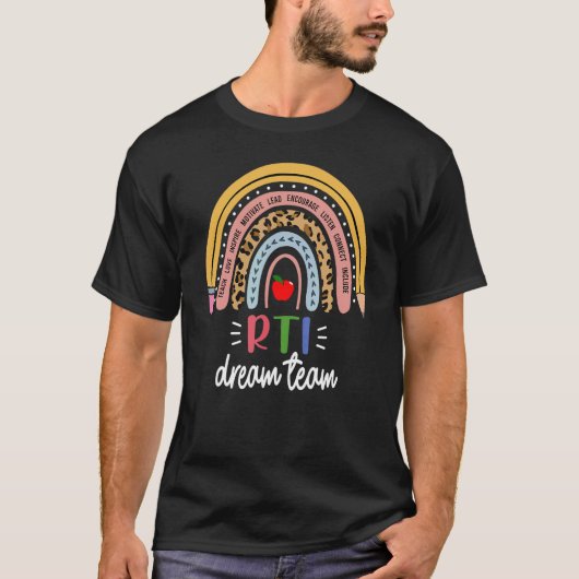T-shirt RTI Dream Team Reading Intervention de l'enseignan (Devant)
