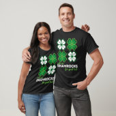 T-shirt Rub Mes Shamrocks pour la chance Four Leaf Clover  (Unisexe)