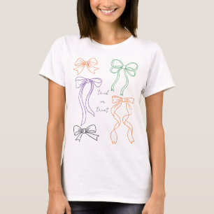 T-shirt Ruban à nœud Coquette Halloween