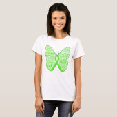 T-shirt Ruban à papillon de sensibilisation à la santé men (Devant entier)