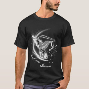 T-shirt ruban blanc cancer du poumon survivant cancer du p