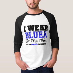 T-shirt Ruban bleu de cancer du colon pour ma maman