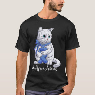 T-shirt Ruban Bleu Mois de la Sensibilisation à l'Alopecie