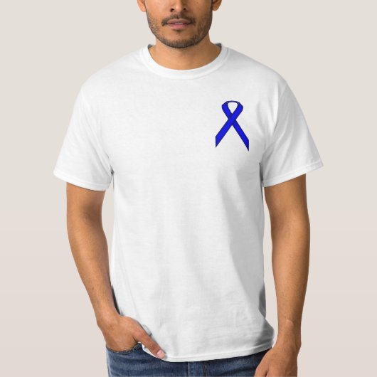 T-shirt Ruban bleu standard (Devant)