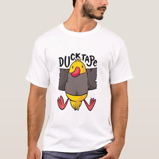 T-shirt Ruban Canard Drôle (Devant)