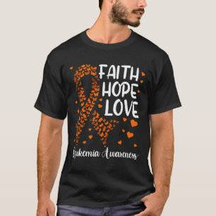 T-shirt Ruban cancer du sang Foi Espoir Amour Sensibilisat