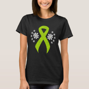 T-shirt Ruban Chalkboard Lime Green Awareness