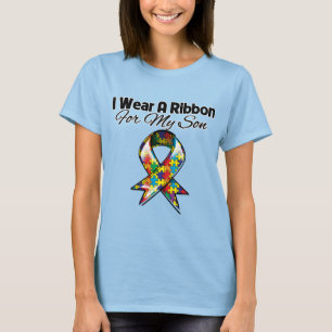 T-shirt Ruban d'autisme pour mon fils
