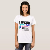 T-shirt Ruban de cancer de la thyroïde pour ma (Devant entier)
