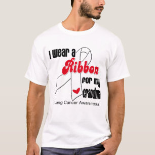 T-shirt Ruban de cancer de poumon (grand-maman)