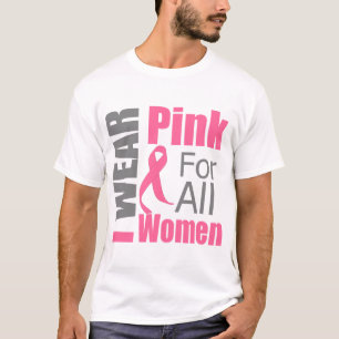 T-shirt Ruban de cancer du sein je porte le rose pour
