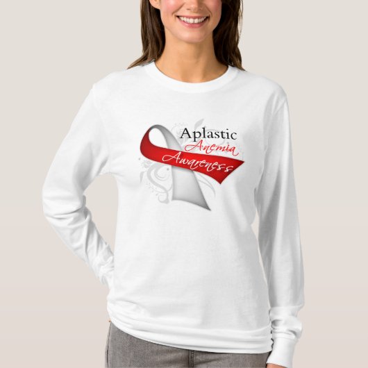 T-shirt Ruban de conscience d'anémie aplastique (Devant)