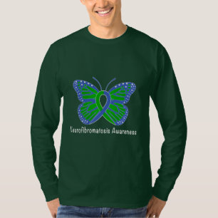 T-shirt Ruban de conscience de papillon de
