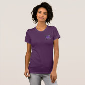 T-shirt Ruban de conscience de papillon de syndrome de (Devant entier)
