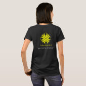 T-shirt Ruban de fermeture jaune (Dos entier)