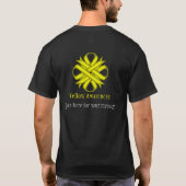 T-shirt Ruban de fermeture jaune (Dos)