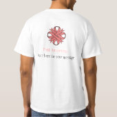 T-shirt Ruban de fermeture rose (Dos)