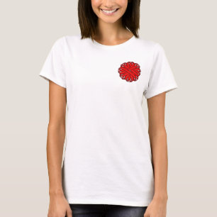 T-shirt Ruban de fleurs rouges par Kenneth Yoncich