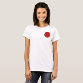T-shirt Ruban de fleurs rouges par Kenneth Yoncich (Devant entier)
